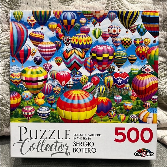 Puzzle Collector 500 Piece Puzzle Colorful Balloons in the Sky by Sergio Botero - Picture 1 of 4